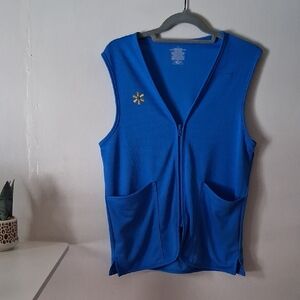 WALMART Employee Uniform BLUE vest Unisex Size  XS